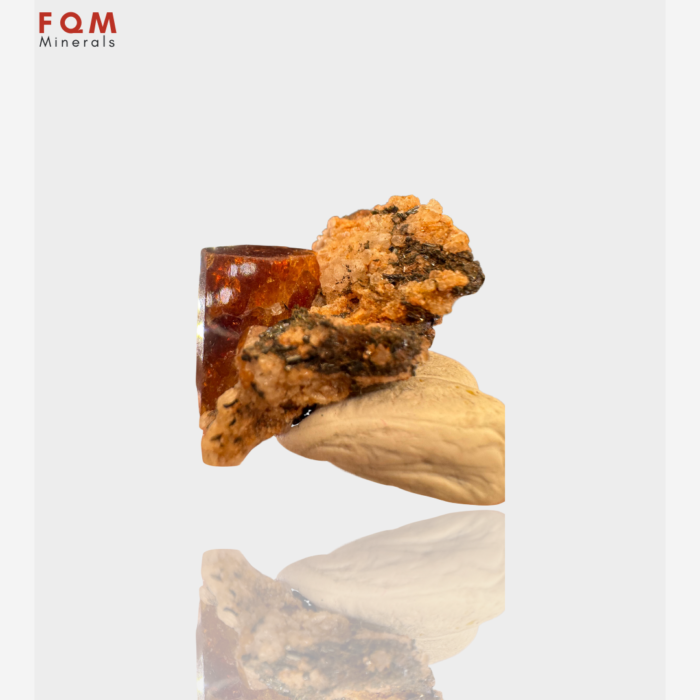 Rare Bastnaesite with Schorl – A Thumbnail Marvel from Zagi Mountains - Image 3
