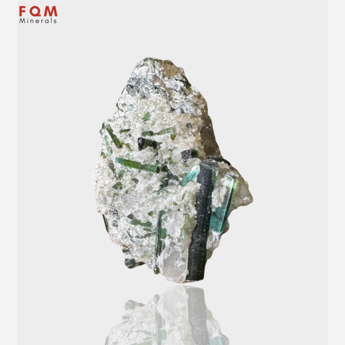 Striking Indicolite & Green Tourmaline with Quartz and Muscovite - Image 2