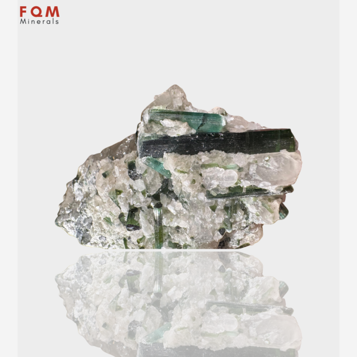 Striking Indicolite & Green Tourmaline with Quartz and Muscovite - Image 5