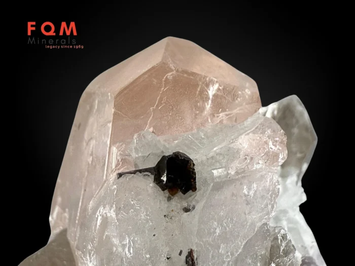 Peach Morganite with Smoky Quartz, Tantalite & Lepidolite - Image 6