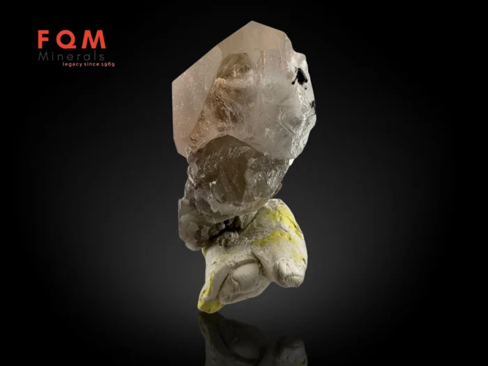 Peach Morganite with Smoky Quartz, Tantalite & Lepidolite - Image 5