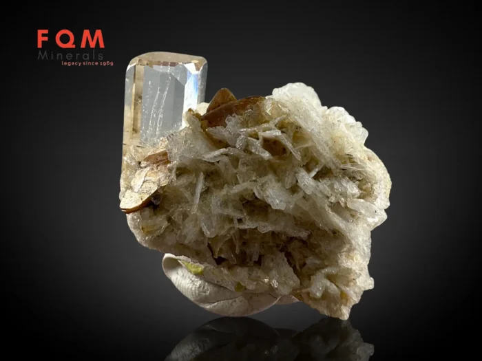 Topaz on Cleavelandite from Skardu Pakistan - Image 4