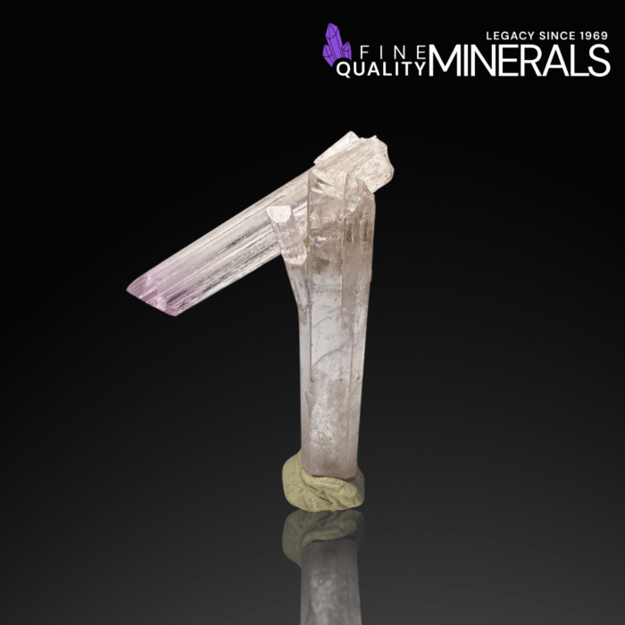 Unusual Pink Kunzite with Microlite & Quartz – Mawi Pegmatites, Nuristan | Fine Mineral Specimen - Image 5