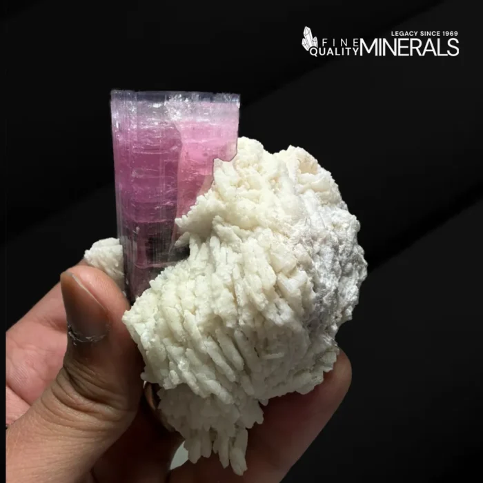 Aesthetic Tourmaline Specimen on Cleavelandite Matrix - Paprok - Image 3