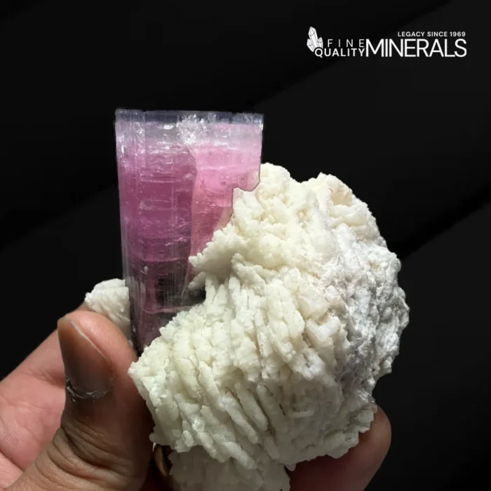 Aesthetic Tourmaline Specimen on Cleavelandite Matrix - Paprok - Image 5